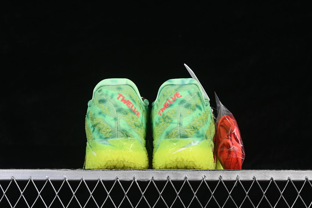 JA 3 EP PRACTICAL BASKETBALL SHOES GREEN/YELLOW/BLACK/RED