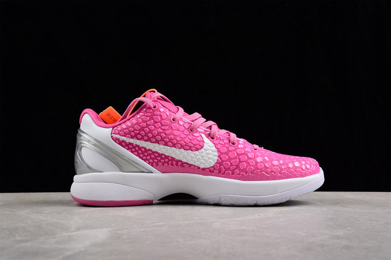 ZOOM KOBE 6 THINK PINK PNKFR I/WHTE-MTLC KAY YOW